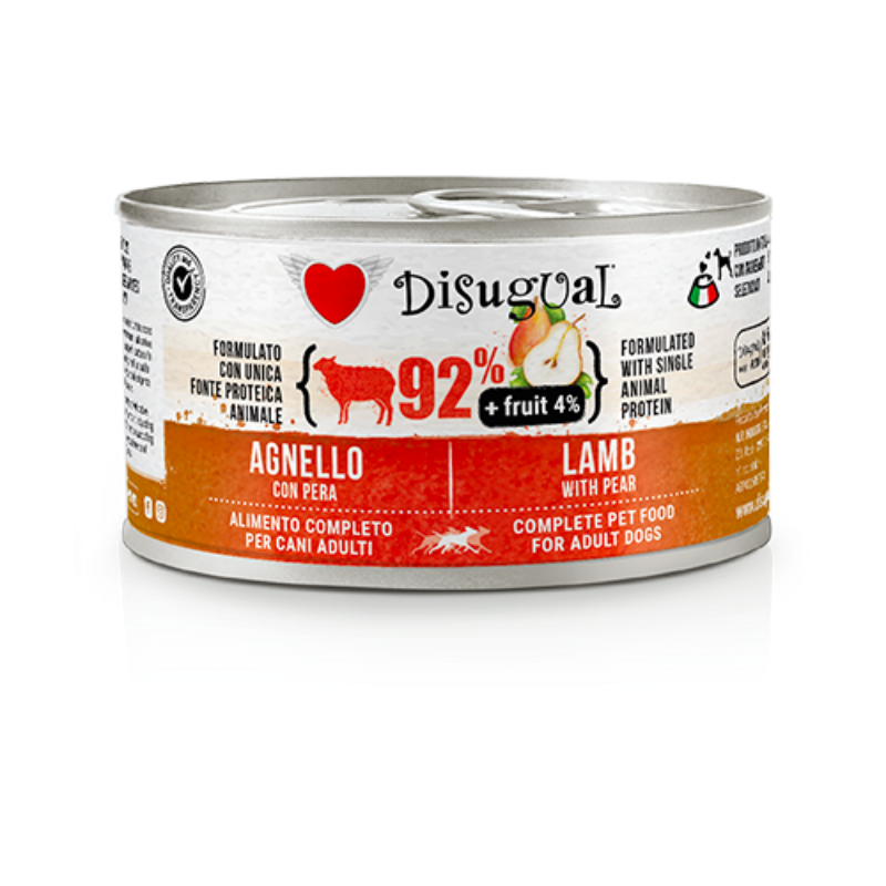 DISUGUAL LATA PERRO FRUIT CORDERO Y PERA 150 GR