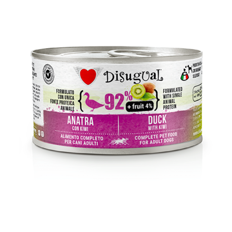 DISUGUAL LATA PERRO FRUIT PATO Y KIWI 150 GR
