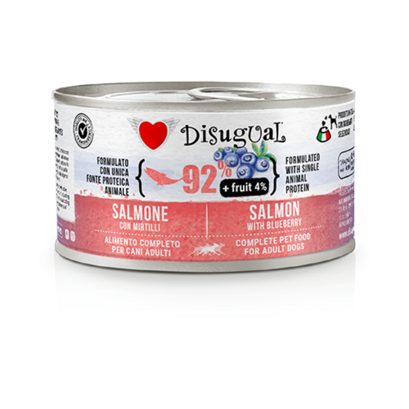DISUGUAL LATA PERRO FRUIT SALMON Y ARANDANOS 150 GR