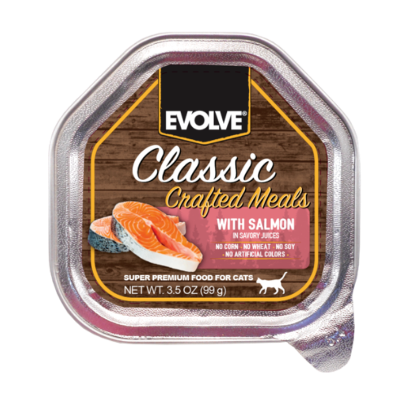 EVOLVE GATO CLASSIC BANDEJA SALMON 99 GR