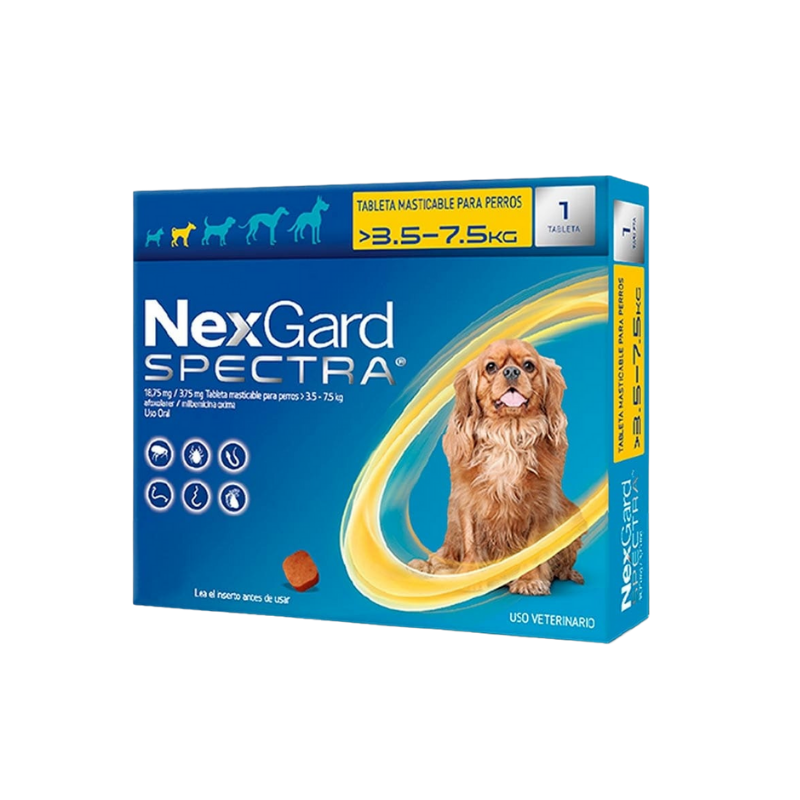 NEXGARD SPECTRA  DE 3.5  A 7.5 KG (S)